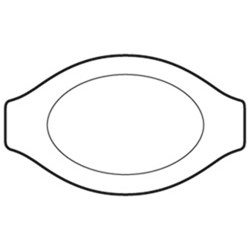 Astra Oval Au Gratin 215Mm Ivory (36)