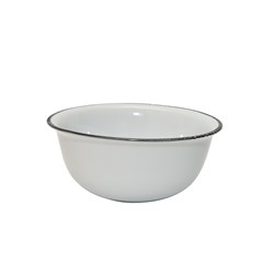 Bistrot Noodle Bowl White Black Rim 165mm Pro.mundi