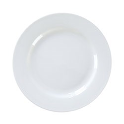 Echelon Wide Rim Plate White 255mm Pro.mundi