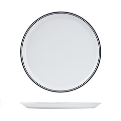 Nano Cru Round Pizza Plate White & Black 310mm RAK