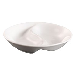 Basics Div Chilli Dish White 100mm 