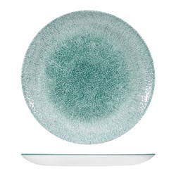 Raku Coupe Plate Jade Green 217mm Churchill