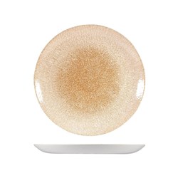 Raku Coupe Plate 260Mm Garnet Orange (12)