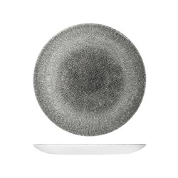 Raku Coupe Plate Quartz Black 260mm Churchill