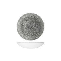 Raku Coupe Bowl Quartz Black 182mm Churchill