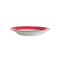 Opal Brush Soup Plate Cherry Red 225mm Arcoroc