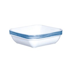 Opal Brush Square Dish Blue Jean 110mm