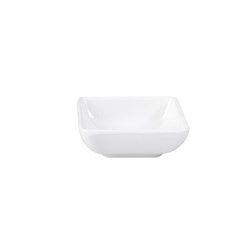 Melamine Dish Square Wht 70X70mm (48)
