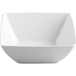 Melamine Bowl Square Wht 260X260x110mm (6)
