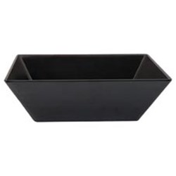 Melamine Shallow Square Bowl 70Mm Blk (12)