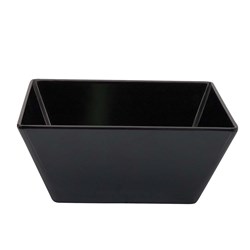 Melamine Bowl Square Blk 240X240x100mm (3/12)