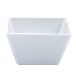 Melamine Bowl Square White 240mm Ryner