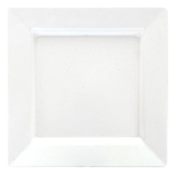 Melamine Platter Square Wht 255X255mm (6/12)
