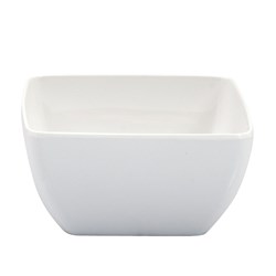 Melamine Bowl Square Wht 190X190x100mm (6/24)
