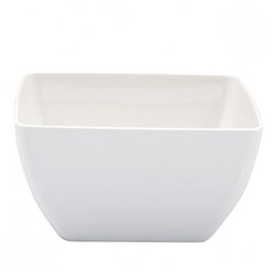 Melamine Bowl Square Wht 270X270x105mm (6/12)