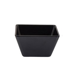 Melamine Bowl Square Blk 89X89x50mm (12/24)