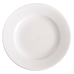 Basics Round Plate White 235mm Essentials Collection