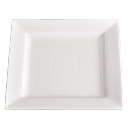 Basics Square Plate White 180mm Essentials Collection