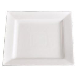 Basics Square Plate White 255mm Essentials Collection