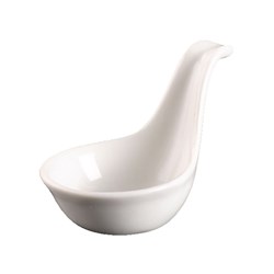 Basics Curved Handle Spoon White Essentials Collection