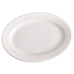 Basics Oval Plate White 210mm Essentials Collection