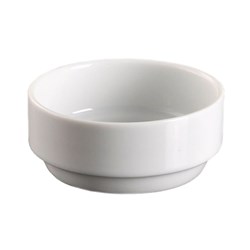 Basics Large Stackable Dish White 70mm Essentials Collection