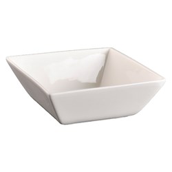 Basics Shallow Square Bowl White 150mm Essentials Collection