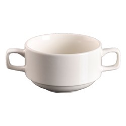 Basics Handled Soup Bowl White 104mm Essentials Collection