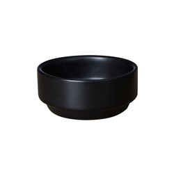 Basics Large Stackable Dish Matte Black Stack 75mm Essentials Collection