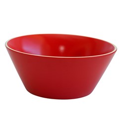 Cafe V Shaped Small Bowl Red 128mm 