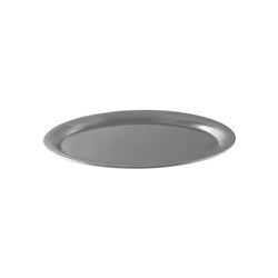 Satin Oval Platter Stainless Steel 265x198mm Moda