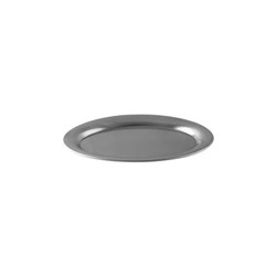 Satin Oval Platter Stainless Steel 200x145mm Moda