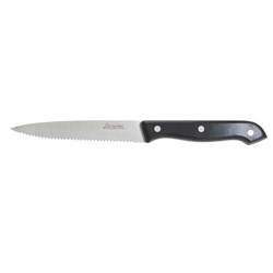 Steak Knife Cavalier Ptd End 120Mm Blk Plastic Handle