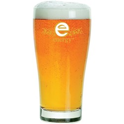 Conical Beer Glass 285ml Tempered Certified Nucleated