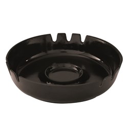 Plastic Ashtray Black 170mm 