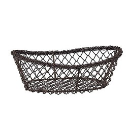 Stainless Streel Mesh Bread Basket Oval 230mm