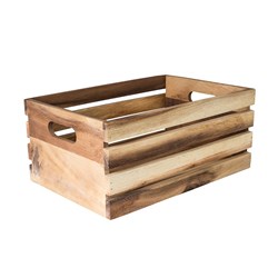 Brooklyn Acacia Wood Display Crate Large Moda