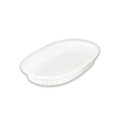 Basket Bread Rect Wht P/Prop 270X180x40mm (36)