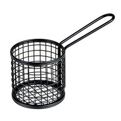 Service Basket Round Black 84x80mm Moda