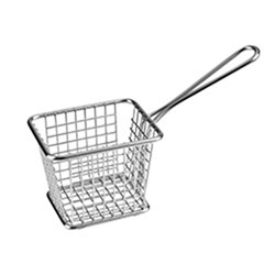 Service Basket Rect. S/S 78X78x94/105Mm W/- Handle