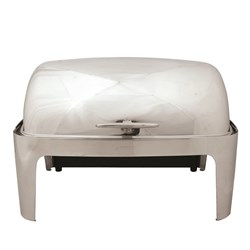 Stainless Steel Electric 1/1 Size Chafer With Roll Top Sunnex