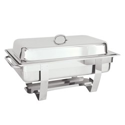 Stackable Chafer With Cover Clip Stainless Steel 