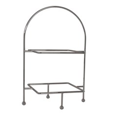 Display Stand 2 Tier Square Chrome (6)