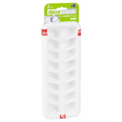Ice Cube Tray Plastic Wht 2/Set 245Mm (6)