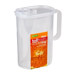 Graduated Oval Jug With Flip Lid 2L Decor