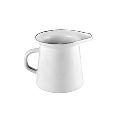 Creamer Jug 125ml Enamel White Urban Style