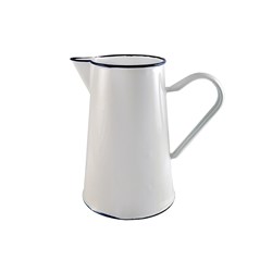 Pitcher 2Lt Wht Enamel 212X143mm (6)