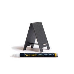 Mini Sandwich Chalkboard & Chalk Marker Set Black 150x70mm