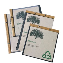 Menu Cover Eko Range A4 Board W/- Timber Trim & 10 Pockets