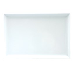 Melamine Platter Rectangle White 250mm Ryner